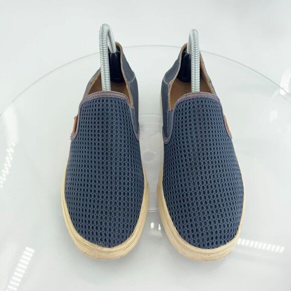 OluKai Women's Pehuea Shoe Size 9 Slip On Loafer Flats Blue Mesh Convertible - Picture 5 of 16